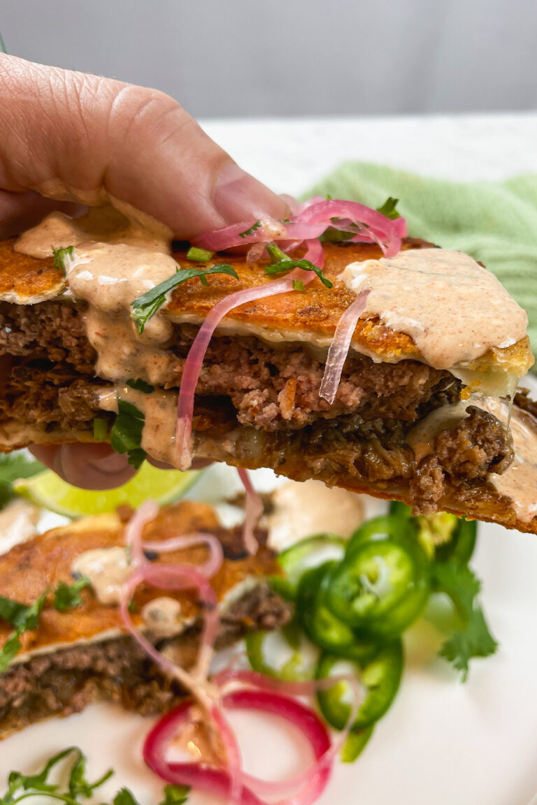 The Ultimate Quesabirria Smash Burger